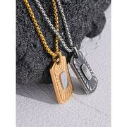 Square Sunlight Pendant Necklace