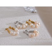 Freshwater Pearl Hoops