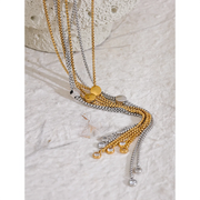 Colorful CZ Chain Necklace