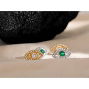 Delicate Zircon Eye Studs