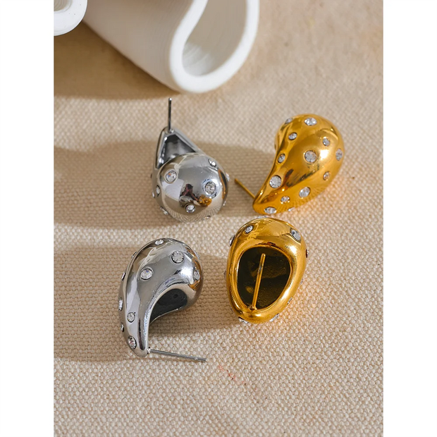 Luxury Bling Water Drop Earrings