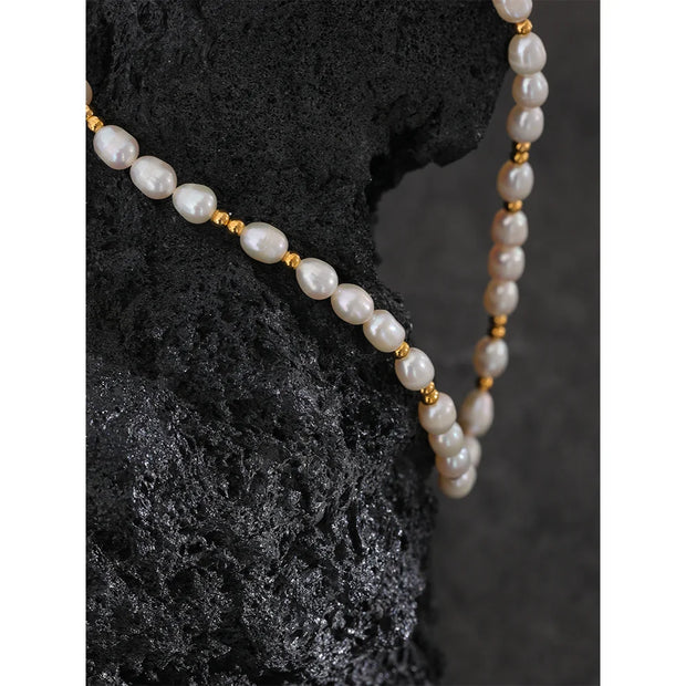 Boho Pearl Necklace