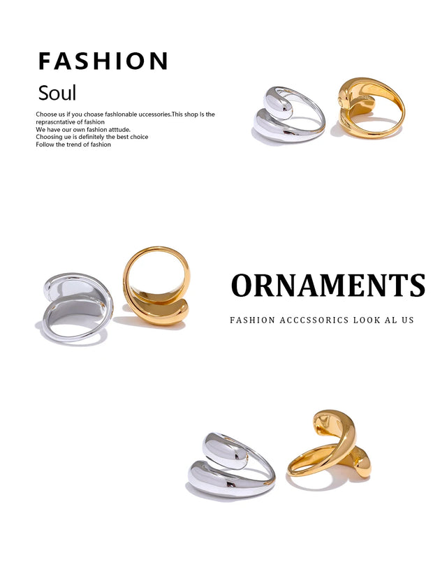 18K Unusual fashion Ring