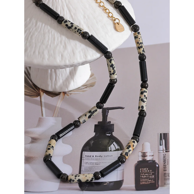 Black Agate Stone Necklace