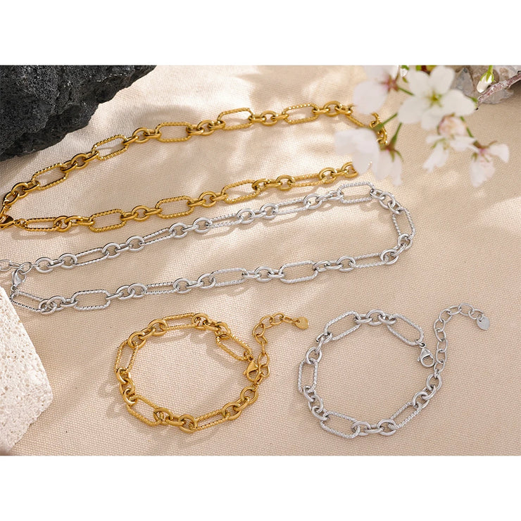 Chain Necklace & Bracelet