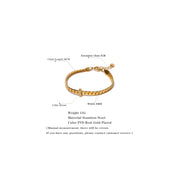 18K Gold Cuban Chain Bracelet