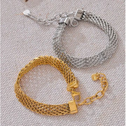 Wide Cuban Chain Bracelet