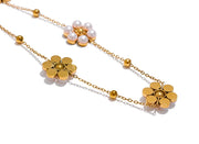 Pearl Flower Bead Necklace