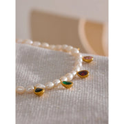 Exquisite Pearl & Zircon Choker