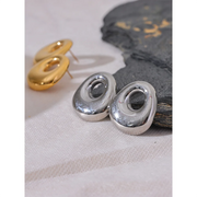 Geometric Hollow Stud Earrings