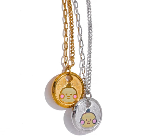 Yellow Duck Pendant Necklace