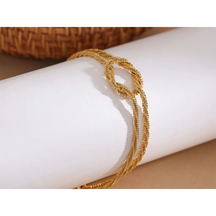 Gypsophila Knot Cuff Bracelet