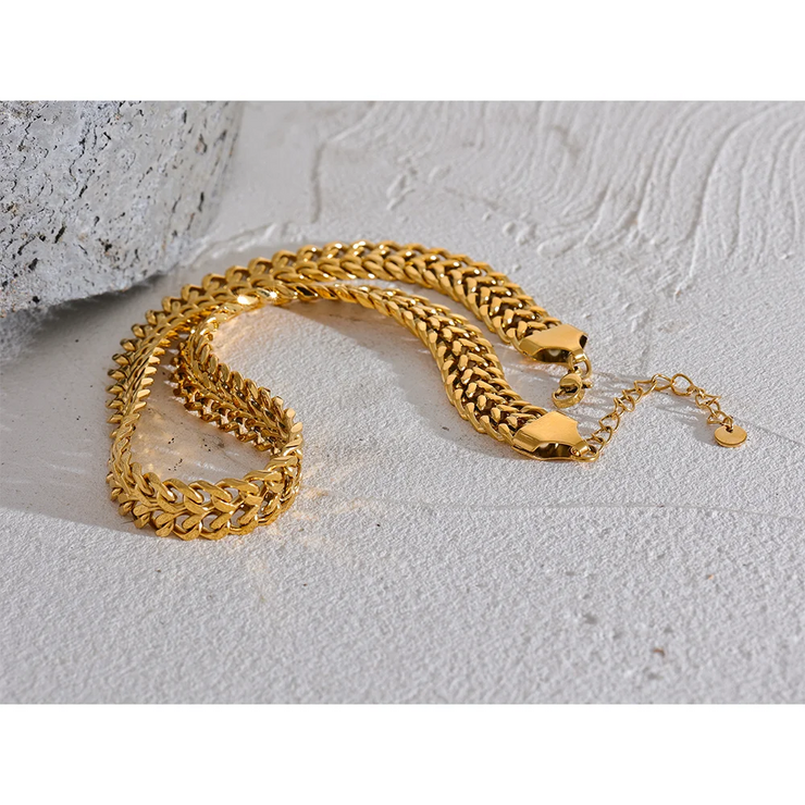 Wide Cuban Chain Necklace