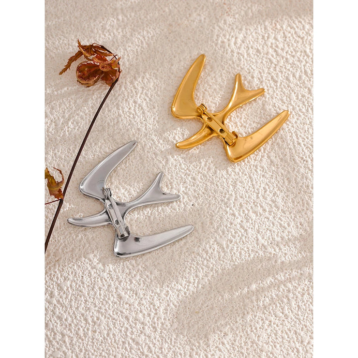 Glossy Bird Brooch