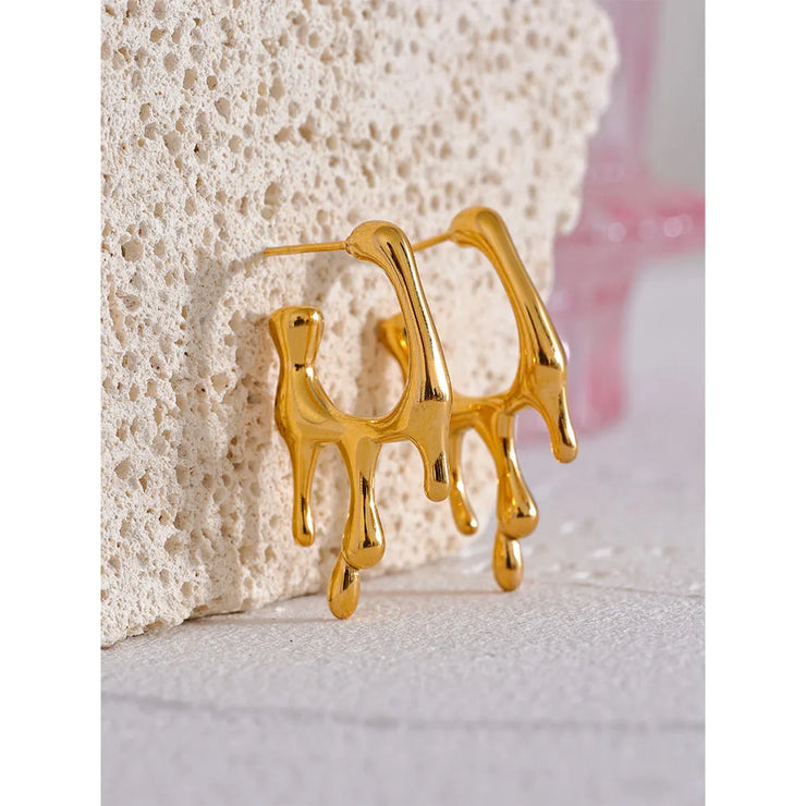 Geometric Gold Earrings