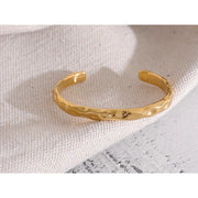 Minimalist Open Charm Gold Bracelet