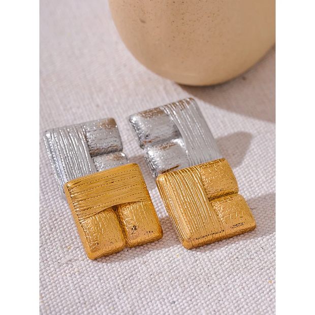 Square Stud Earrings