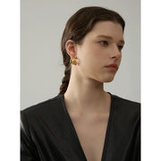 C-Shape Statement Earrings