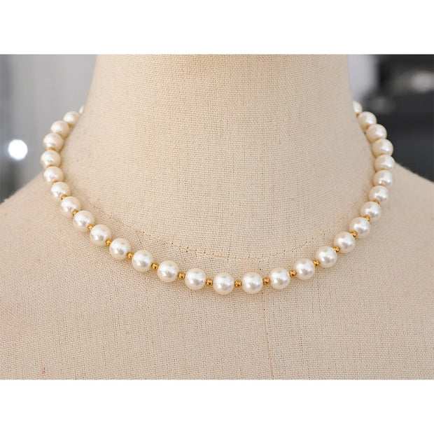 Chic Waterproof Pearl Necklace