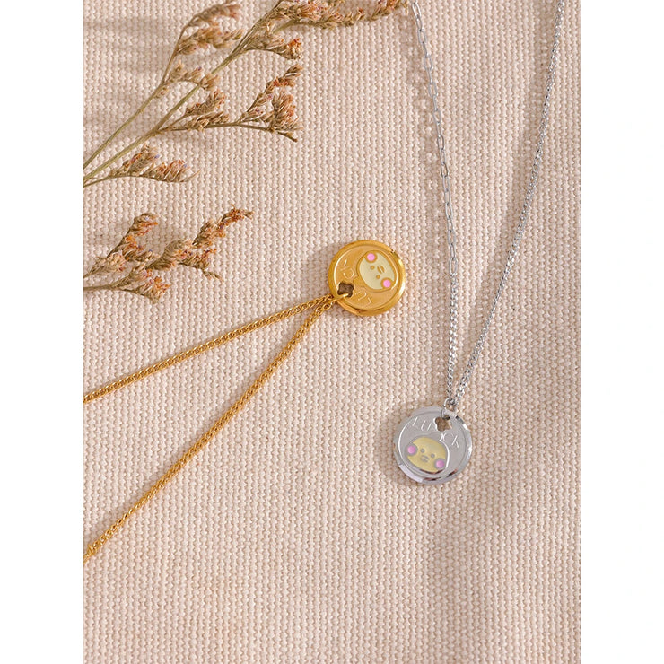 Yellow Duck Pendant Necklace