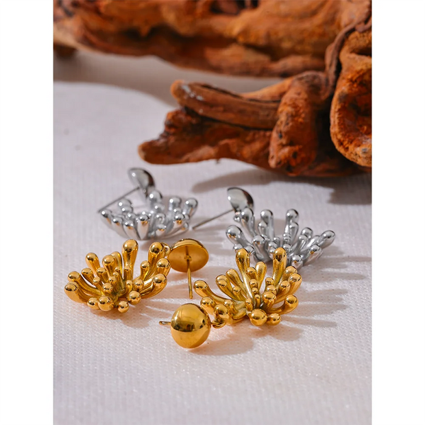 Flower Fireworks Drop Earrings