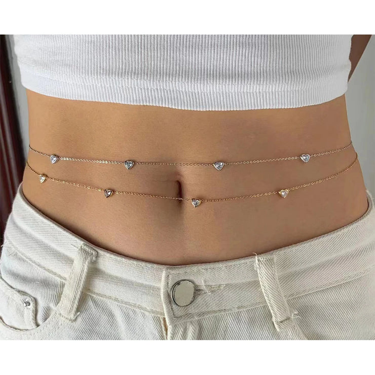 CZ Waist Belly Chain