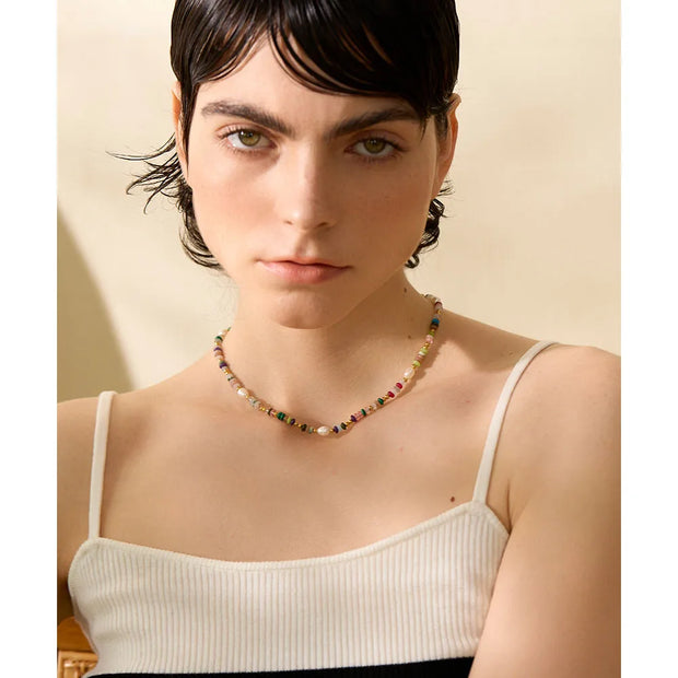 Y2K Boho Pearl Necklace