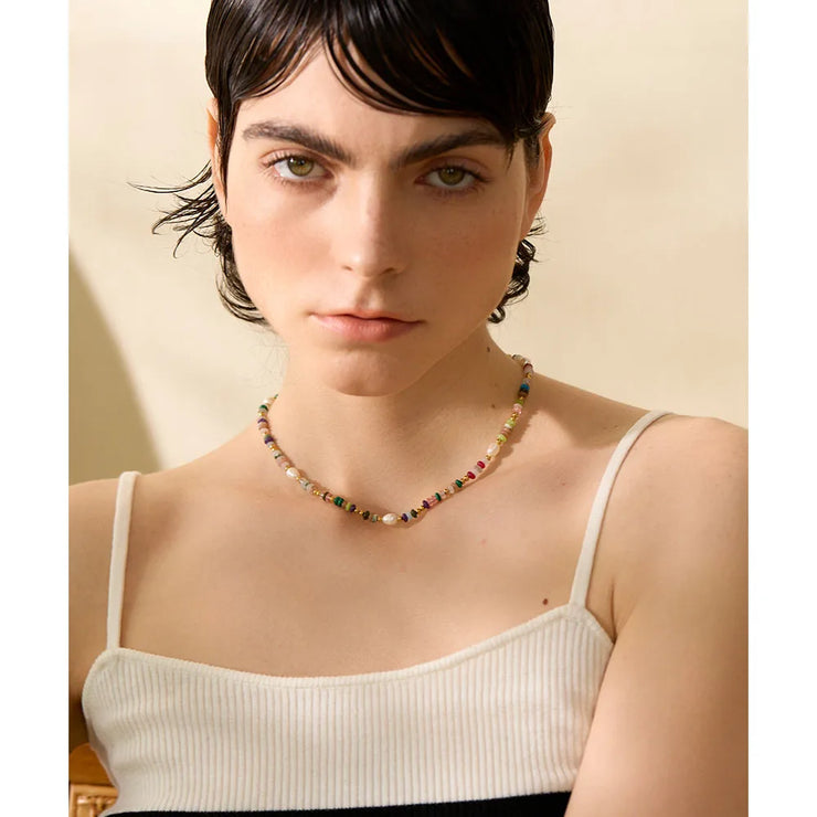 Y2K Boho Pearl Necklace