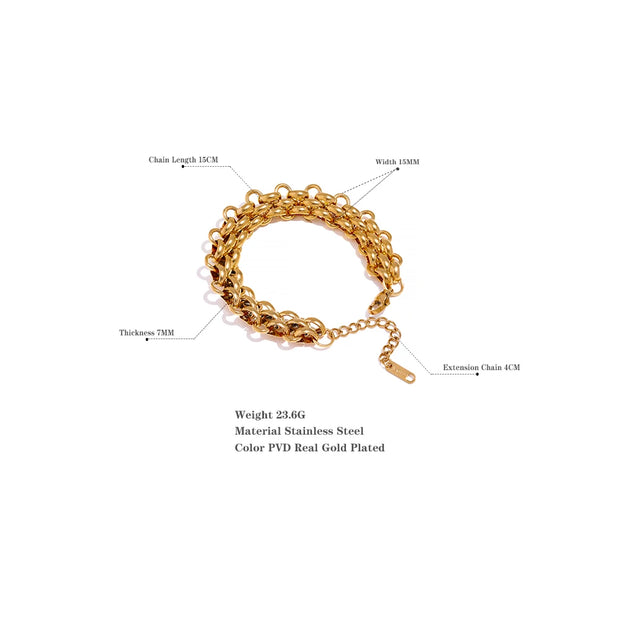 Cuban Chain Adjustable Bracelet