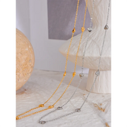 Thin Heart Chain Necklace