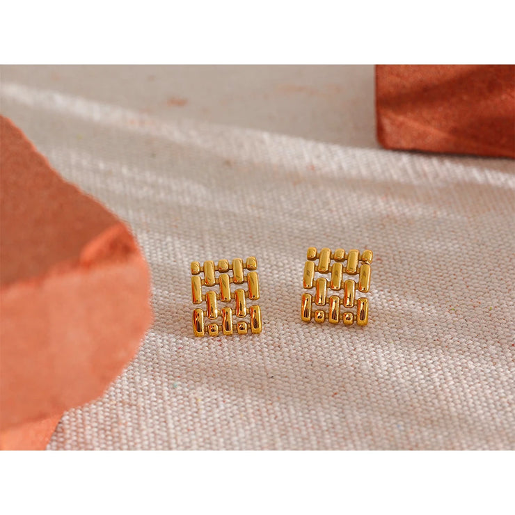 Square Stud Earrings