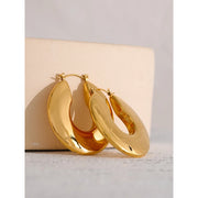 Minimalist Texture Hoop Earrings