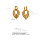 Big Leaf Drop Earrings