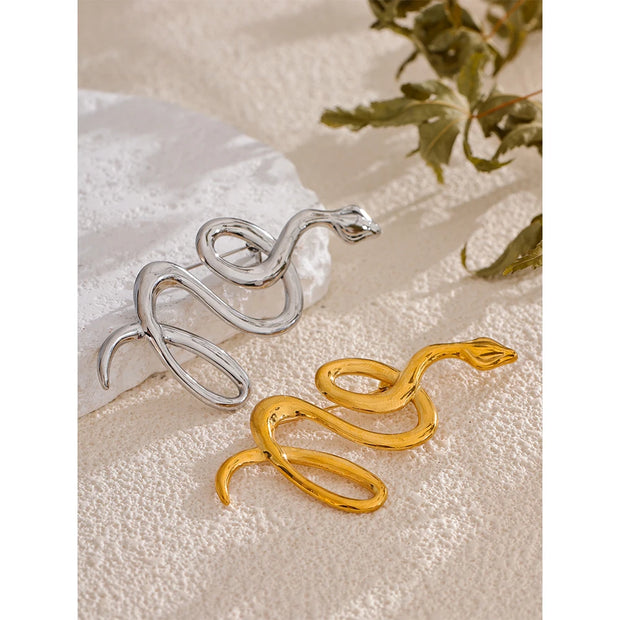 Irregular Snake Brooch