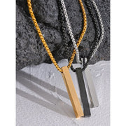 Long Square Pendant Necklace