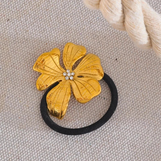 Stainless Steel Big Flower Hairband