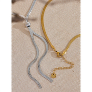 Long Snake Chain Necklace