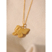 Pearl Butterfly Pendant Necklace