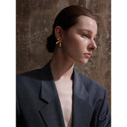 Gold Flower Earrings
