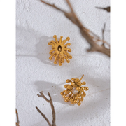 Delicate Flower Stud Earrings