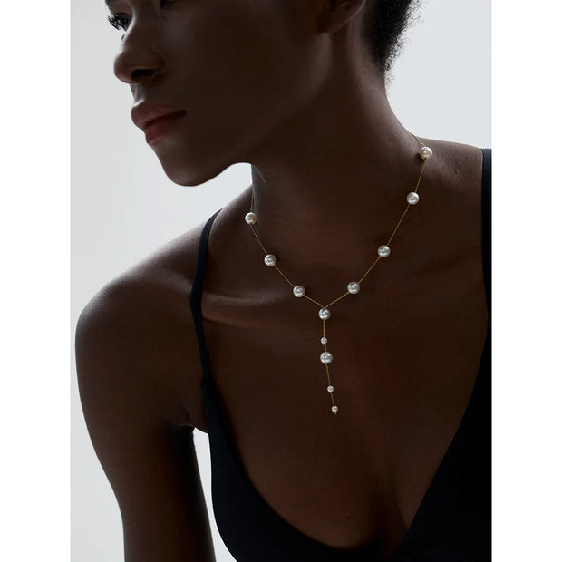 Pearl Bead Chain Necklace