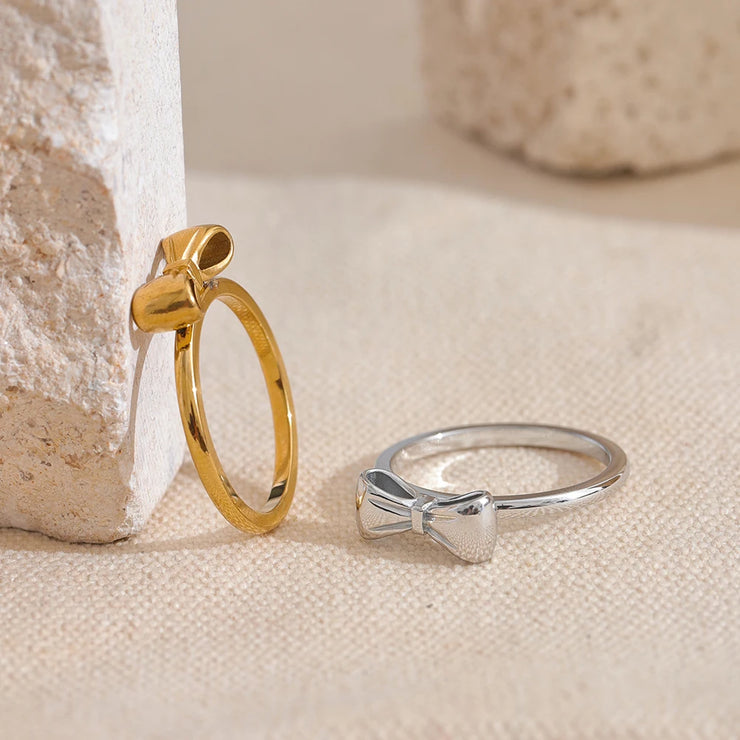 Gold Bow Knot Ring