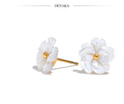 Shell Flower Stud Earrings