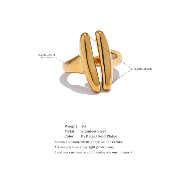 Minimalist Geometric Open Ring