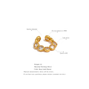 Cubic Zirconia Clip-On Earrings