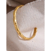 Minimalist Open Charm Gold Bracelet