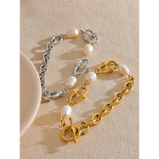 Pearl Toggle-Clasp Bracelet