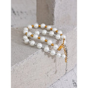 Imitation Pearl Chain Bracelet