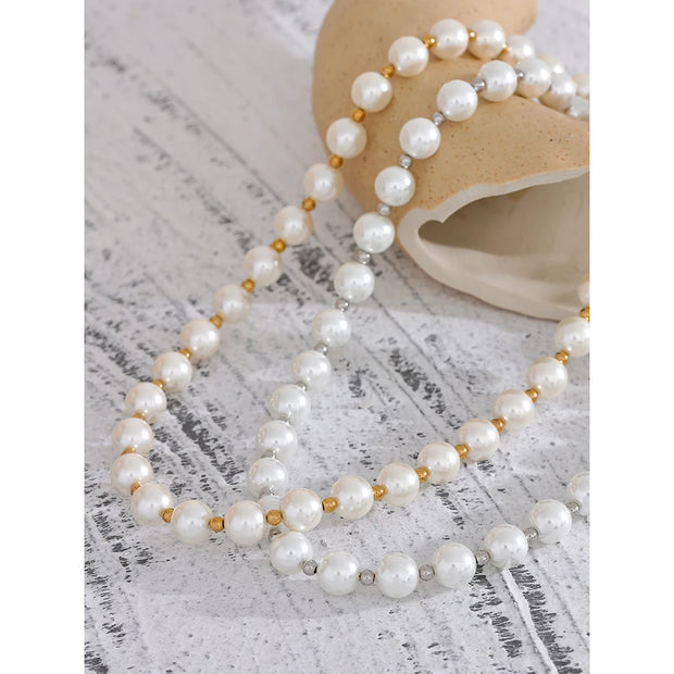 Chic Waterproof Pearl Necklace