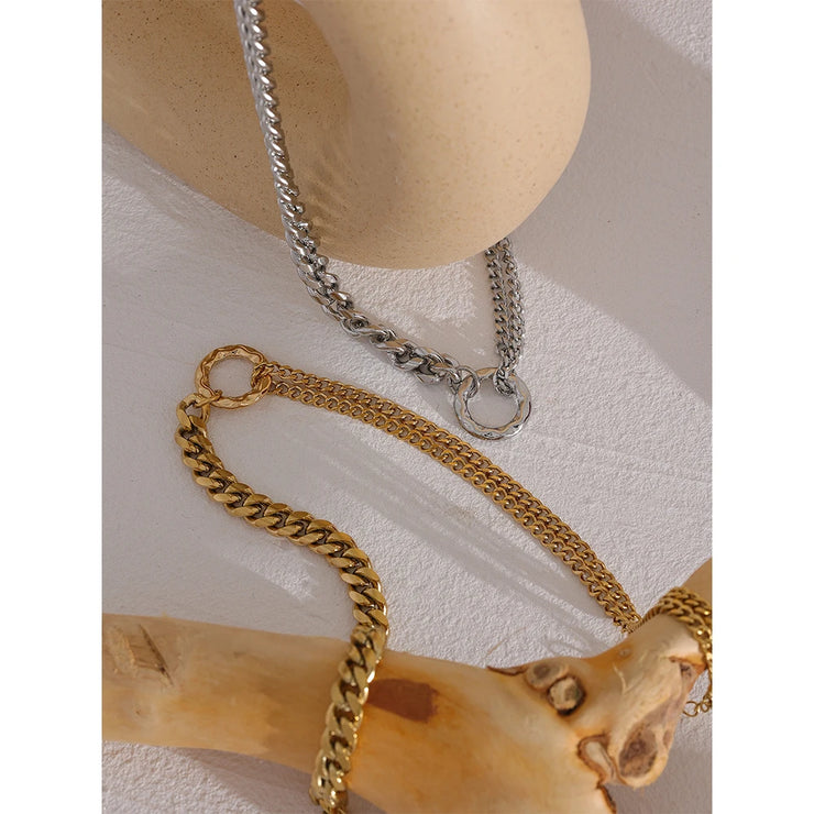 Gold Chain Statement Necklace